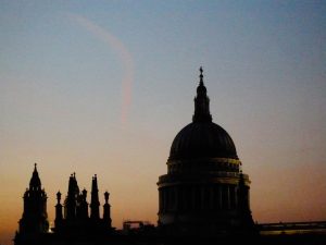 st pauls at dusk