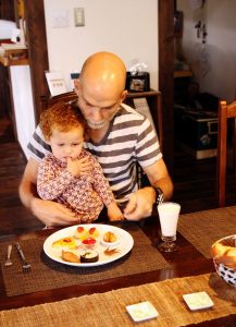 breakfast at Soy Guest House & Cafe, Takayama, Japan